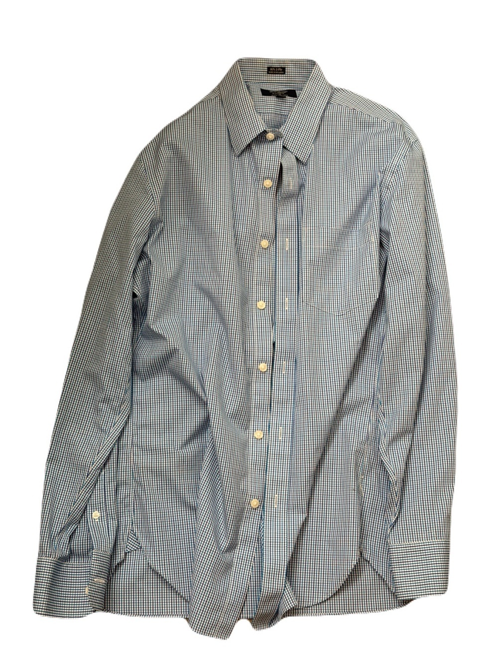 Men's J. Crew M Check Long-Sleeve Dress Shirt